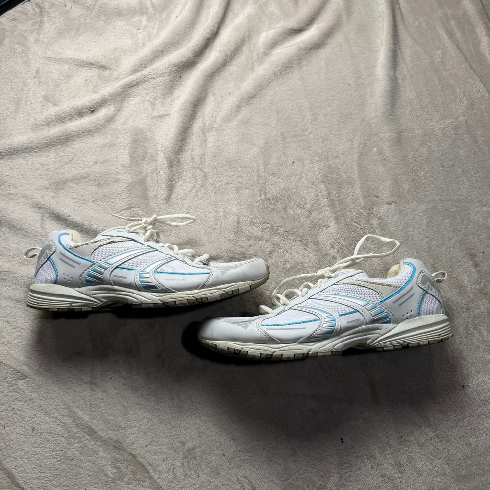 Danskin Now Tara Womens Size 11 White Blue Mesh Athletic Running Walking Shoes